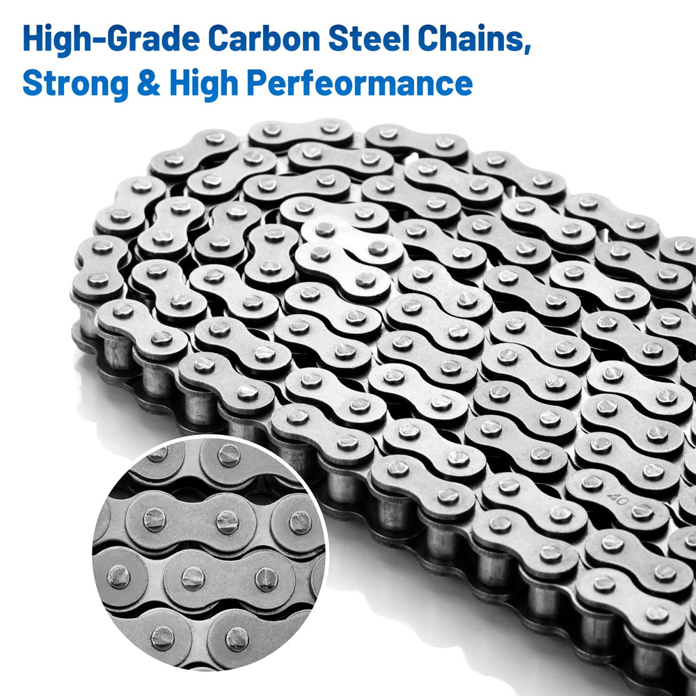 Belleone 40-roller chain installation being performed with standard tools
