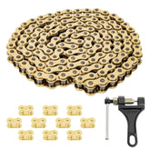 Belleone 420 gold chain with 132 links for rugged riding and durability