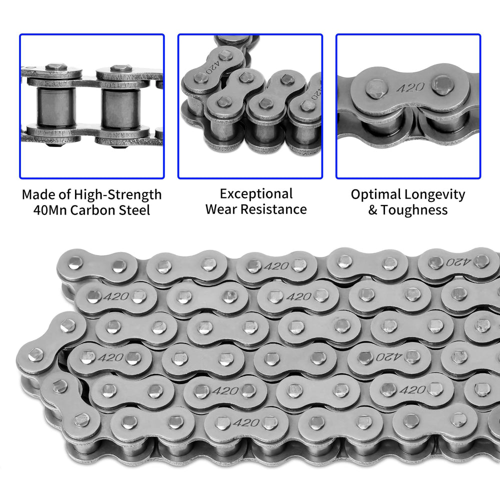 Belleone chain-breaker included for easy removal and adjustments.