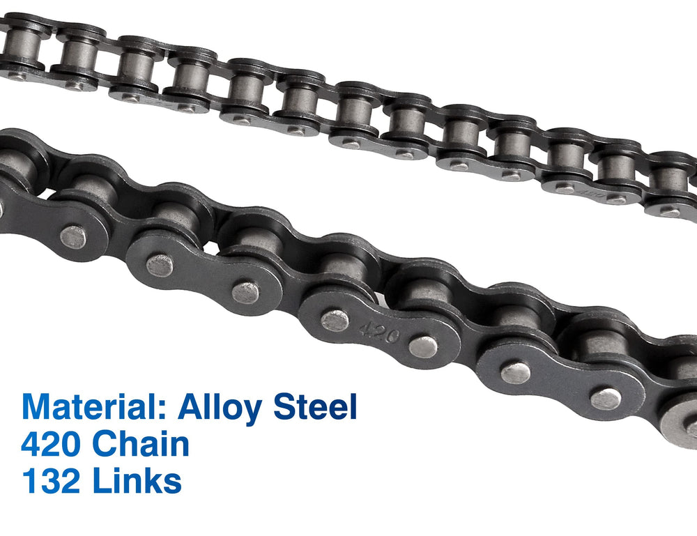 Belleone packaged chain arrives with oil coating for protection.