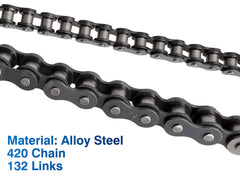 Belleone packaged chain arrives with oil coating for protection.
