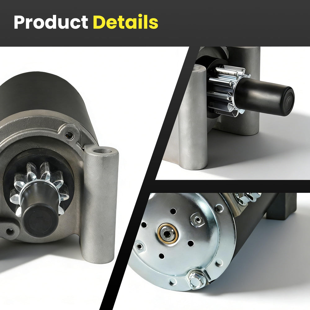 Balanced, vibration-free operation indicated for smoother starts.