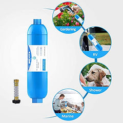 BELVITA filter supports a full camping season by reducing chlorine and odors.