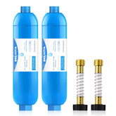 BELVITA RV inline filter with assembly focus reduces chlorine for clean drinking water on the go.