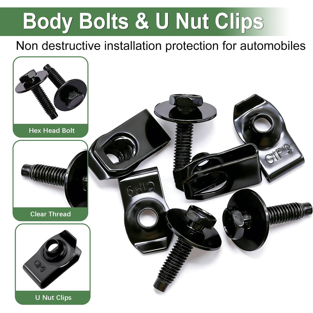 Bemaka 50pcs kit bumper attachment view highlights versatile mounting options