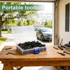 Bemaka 50pcs kit engine splash shield application demonstrates fastener versatility