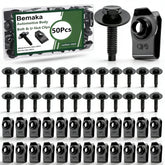 Bemaka 50pcs M6 bolts kit front view for versatile vehicle body repairs