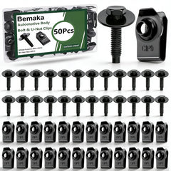 Bemaka 50pcs M6 bolts kit front view for versatile vehicle body repairs