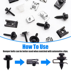 Bemaka multi-purpose vehicle body fasteners suitable for fenders, bumpers, and engine covers.