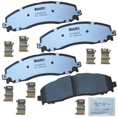 Bendix Fleet Metlok MKD1691FM rear brake pad for Ford F-250, reliable braking