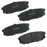Bendix Premium SBC1304 ceramic rear brake pad shows the friction surface for smooth braking.