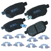 Bendix Premium SBC1354 rear brake pad close-up highlighting ceramic durability