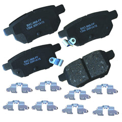Bendix Premium SBC1354 rear brake pad close-up highlighting ceramic durability