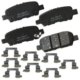 Bendix Premium SBC1415 rear brake pads close-up showing ceramic surface for smooth braking.