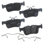 Bendix Premium SBC1665 ceramic rear brake pad for Ford Fusion showing OE-compatible fit and braking potential