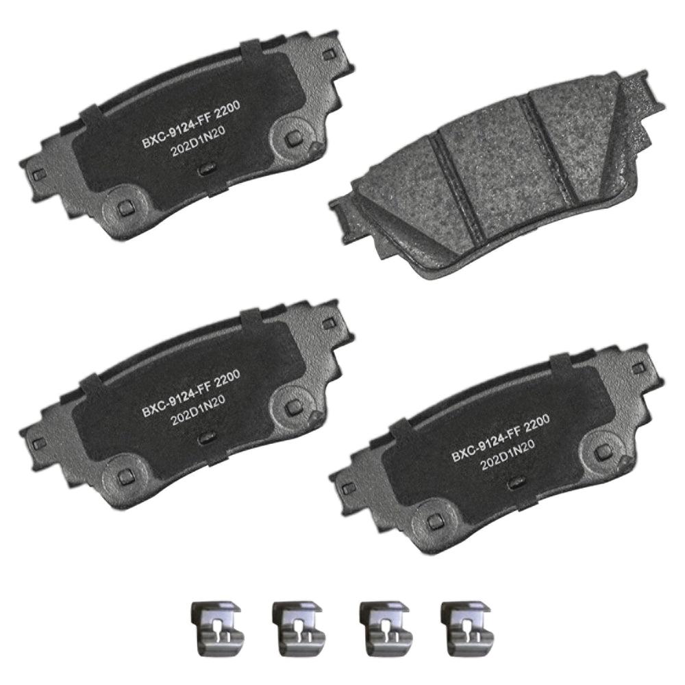 Bendix Premium SBC2200 rear brake pad full view showing durable ceramic surface for daily braking performance