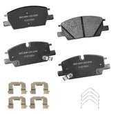Bendix Premium SBC2345 front brake pad closeup with ceramic surface for smooth braking.