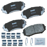 Bendix Priority1 ceramic front brake pad for Ford Edge provides consistent braking and reduced fade.