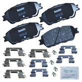 Bendix Priority1 ceramic front brake pads kit for OE fit and quiet braking.