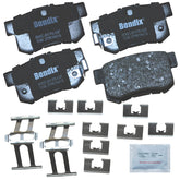 Bendix Priority 1 ceramic rear brake pads for Acura CL offer quiet, reliable braking performance