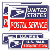 BENEKIY blue reflective mail magnet sign improves nighttime visibility.
