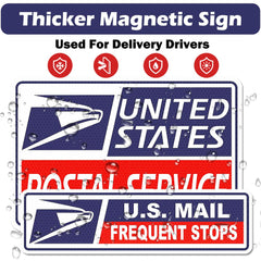 BENEKIY red reflective mail magnet sign enhances daytime and dusk visibility.