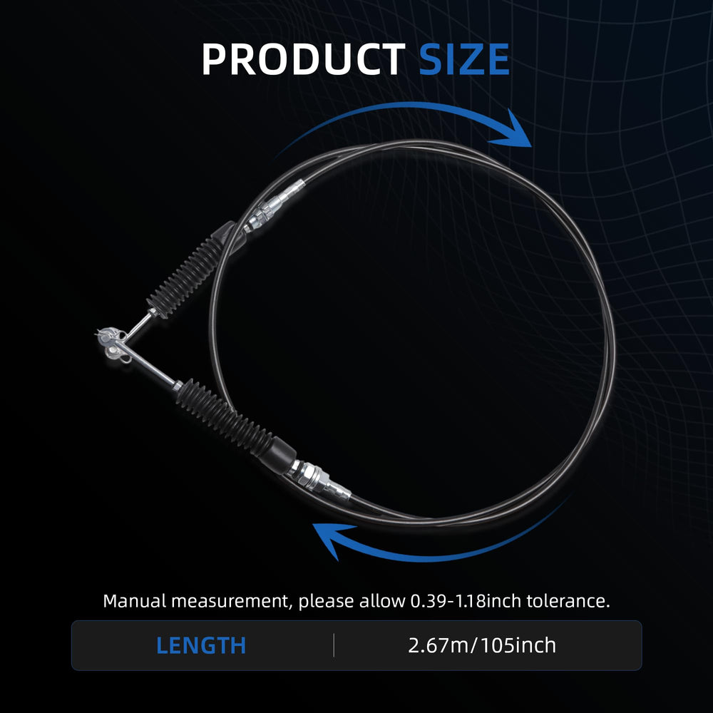 BENERAY shift cable uses aluminum alloy and ABS for wear and heat resistance.