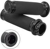 Benlari 1-inch handlebar grips close-up showing CNC aluminum body for durability.