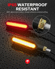 Benlari 22 LED beads deliver bright, noticeable signals for day and night riding