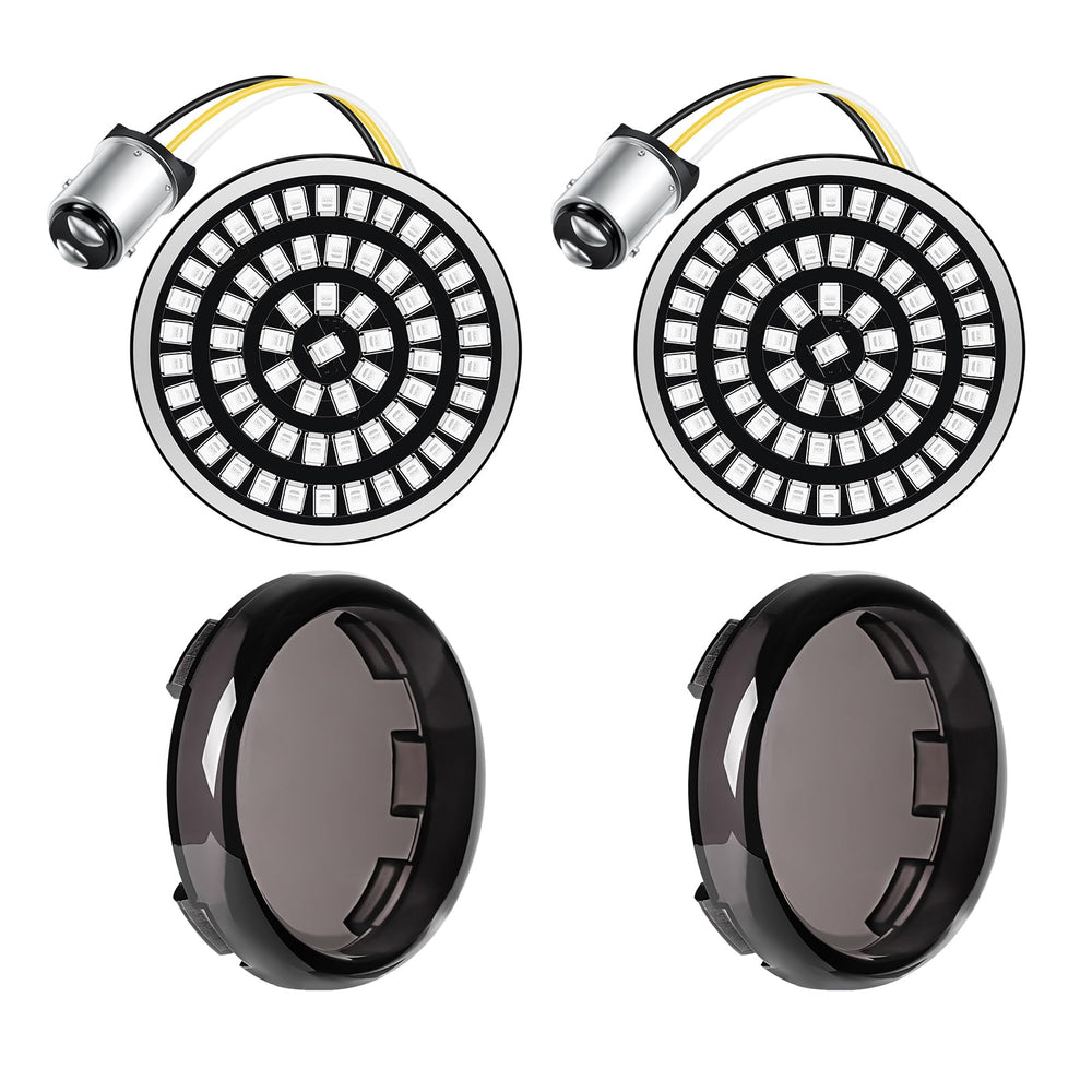 Benlari 2inch rear turn signal assembly shown for Harley models with high visibility