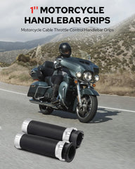 Benlari anti-slip vibration-damping grips reduce hand fatigue on rough roads.