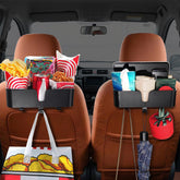 Benlari car headrest organizer with 3.7-inch cup holder for easy drinks within reach