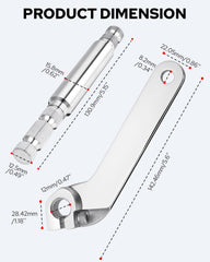 Benlari chrome finish inner shifter lever adds a polished look to bikes.