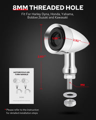 Benlari chrome-white amber light provides clear signaling day and night.