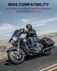 Harley Touring bike ready with Benlari docking hardware installed