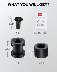 Benlari easy-install kit includes all necessary hardware for quick setup.