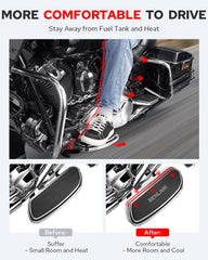 Benlari floorboard extension kit assembly guide for Harley models