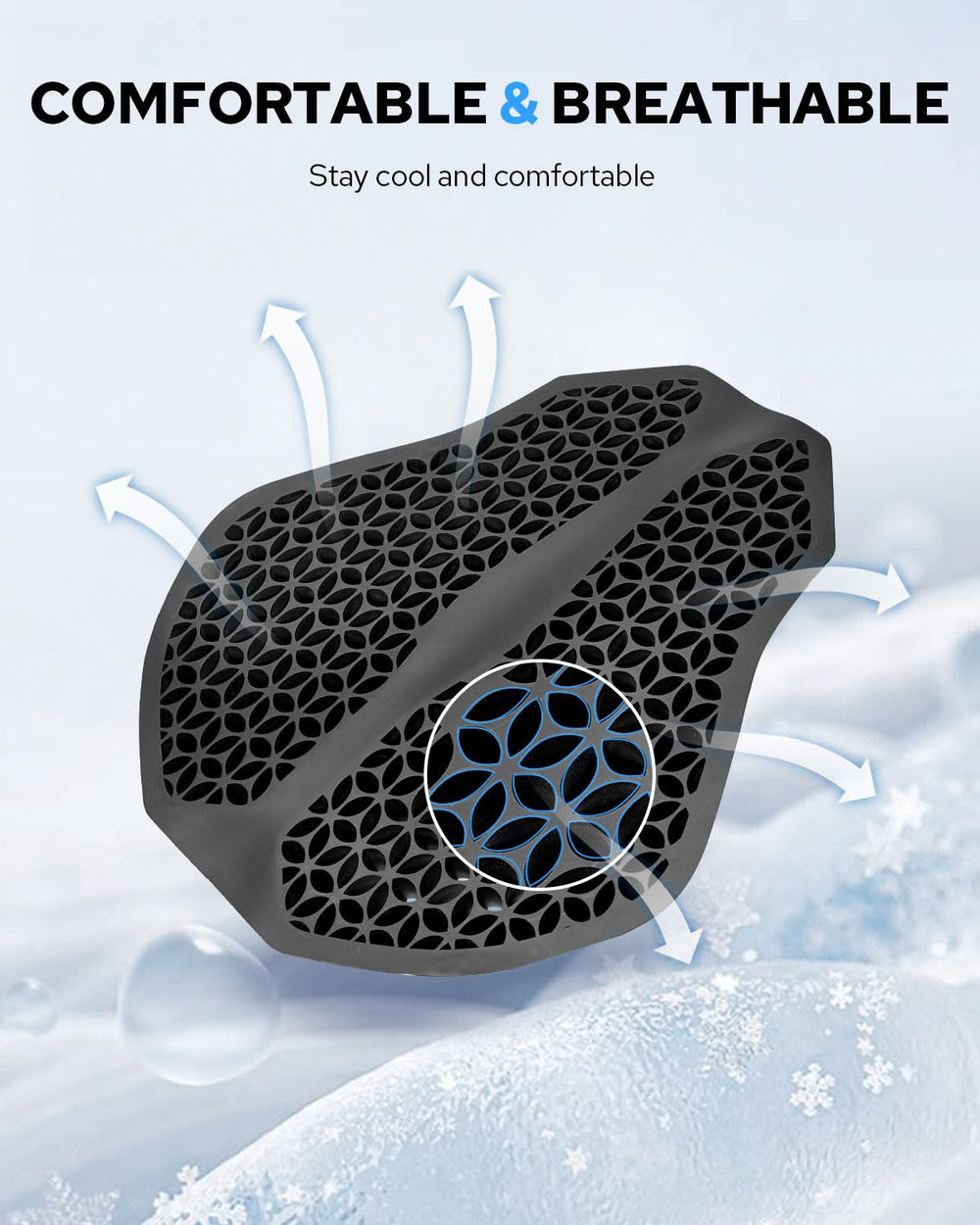 Benlari foldable cushion fits easily for storage and universal fit for many motorcycles.