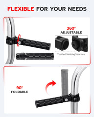 Benlari highway footpegs 360-degree adjustable for optimal rider angle