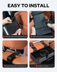 Benlari tool-free installation with hooks for different headrest spacings