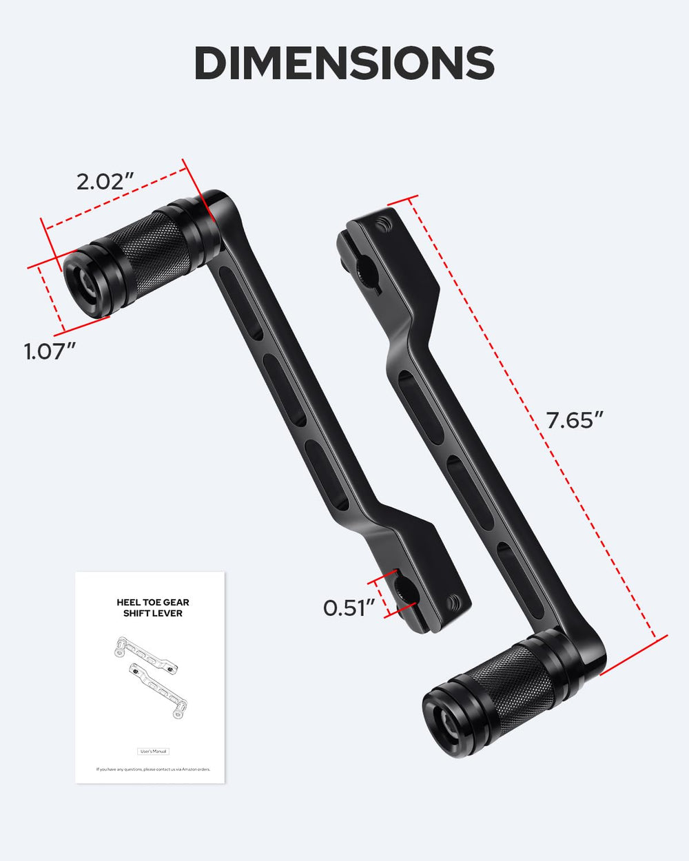Benlari packaging showing two shifter pegs and manual