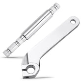Benlari inner shifter lever shaft assembly highlights durable chrome finish for Harley Touring.