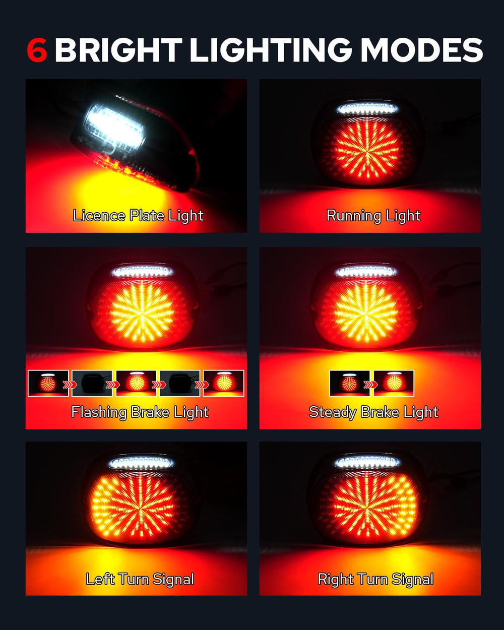 Plug-and-play connector from Benlari tail light for quick installation.