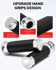 Benlari left 5inch grip chrome designed for precise throttle control