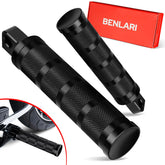 Benlari foot pegs fit 10mm bore motorcycles with anti-slip grip