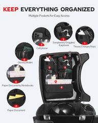 Benlari organizer offers multiple pockets to keep items organized