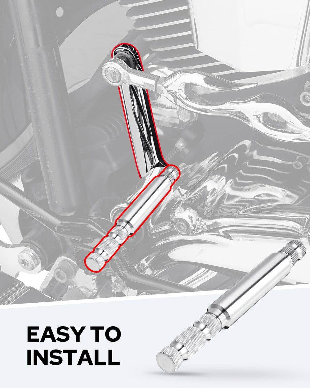 Benlari stainless steel shifter lever full-length demonstrates rust resistance for long rides.