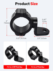 Benlari bracket fits Polaris General and Can-Am Defender/Commander models.