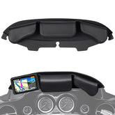Benlari windshield bag left pocket secures essentials on Harley rides.