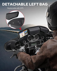 Benlari windshield bag magnetic fasteners enable one-handed opening and secure closure.